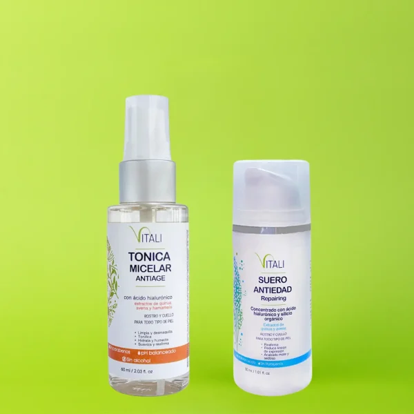 Tratamiento facial antiedad Tónica 60ml + Suero 30ml